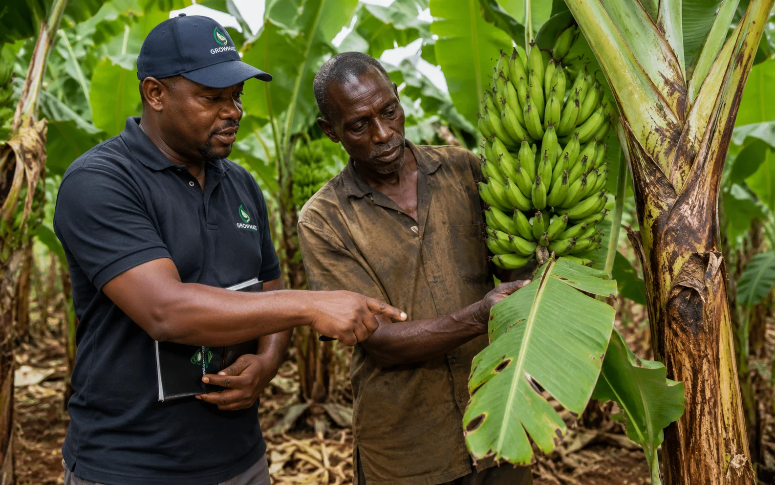 Banana field hygiene context for Growmate Uganda crop guidance