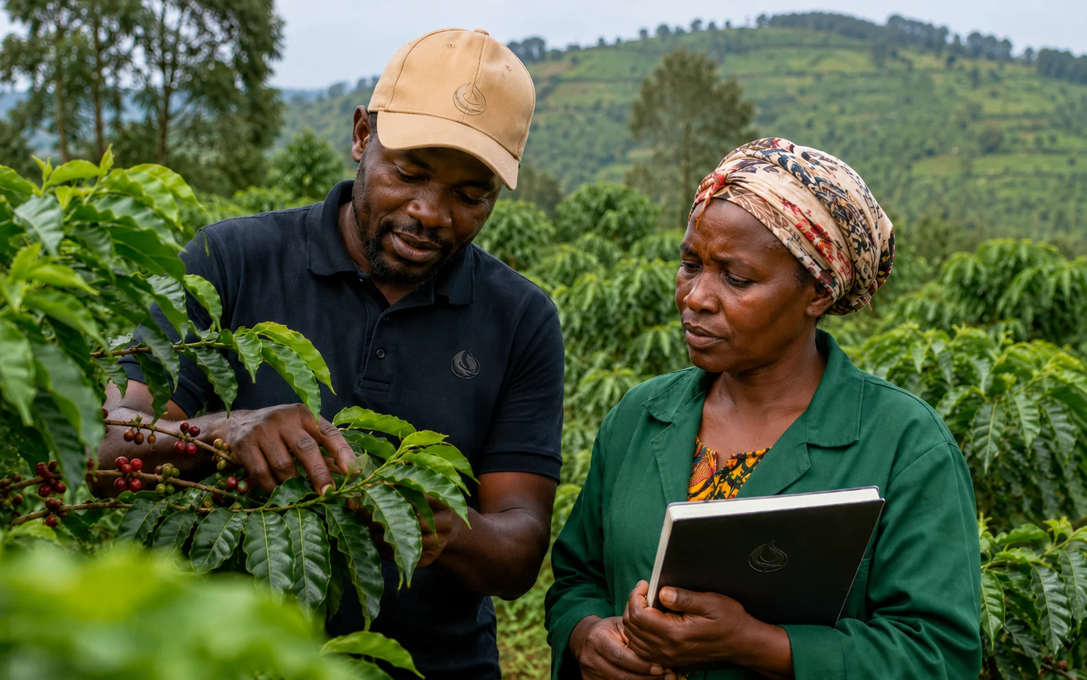 Coffee farm advisory context for Growmate Uganda crop guidance