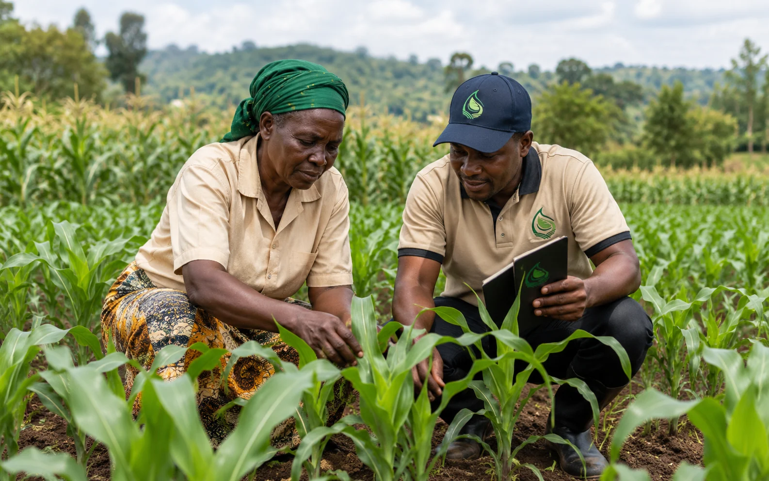Maize field advisory context for Growmate Uganda crop guidance