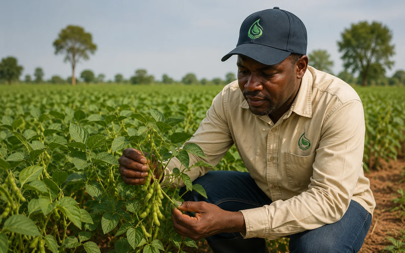 Soyabean pod fill context for Growmate Uganda crop guidance