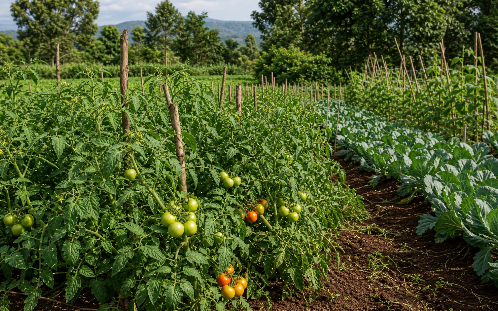 African tomato field context for KINGDOM 78 % WG