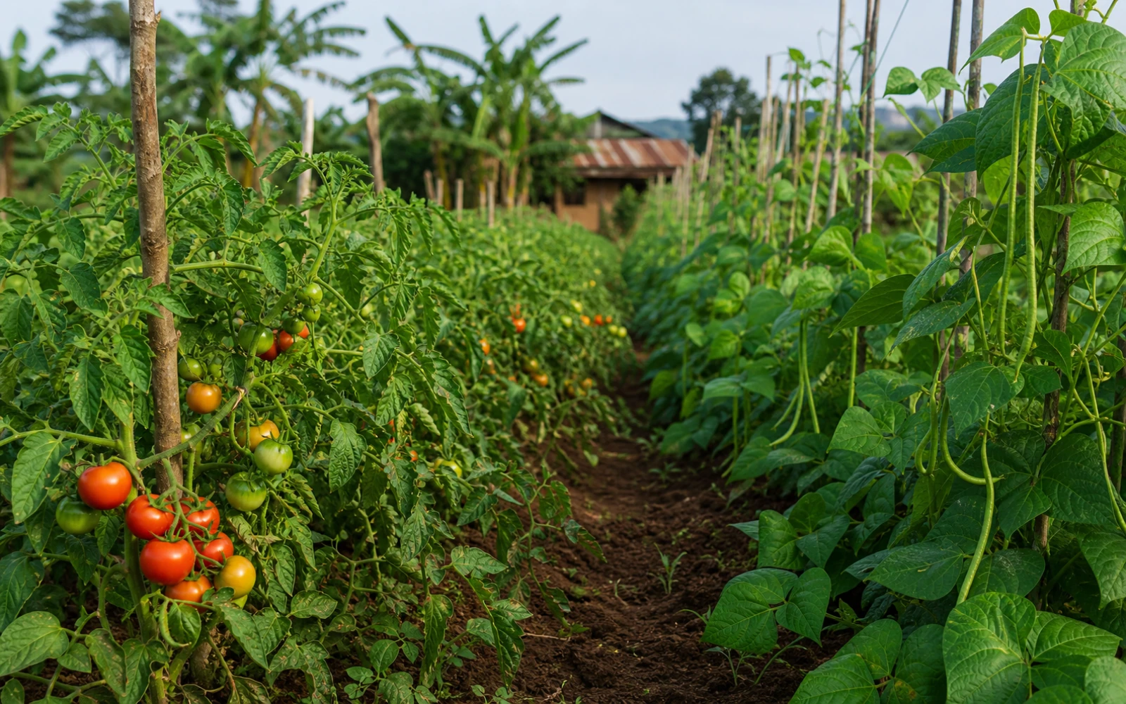 African tomato field context for SOUVENIR 800 WDG